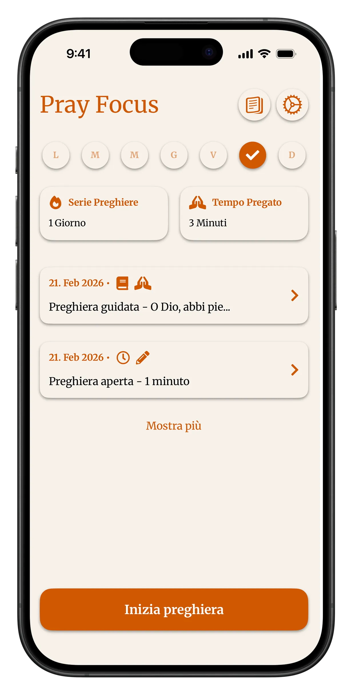 Pray Focus App Screenshot