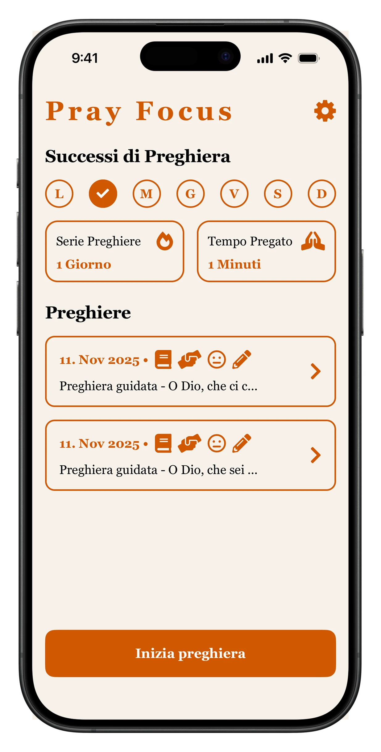 Pray Focus App Screenshot