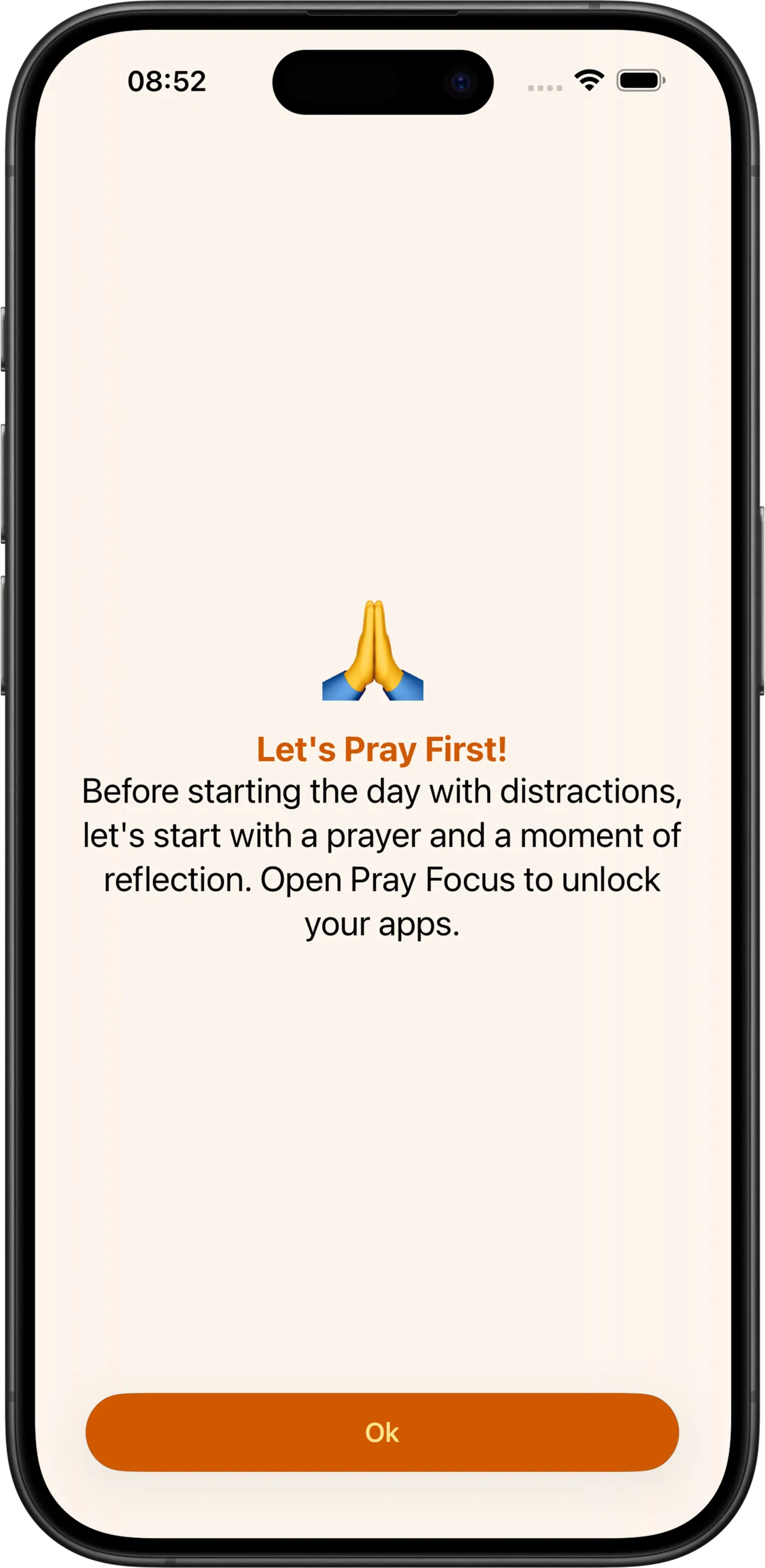 Pray Focus App Screenshot