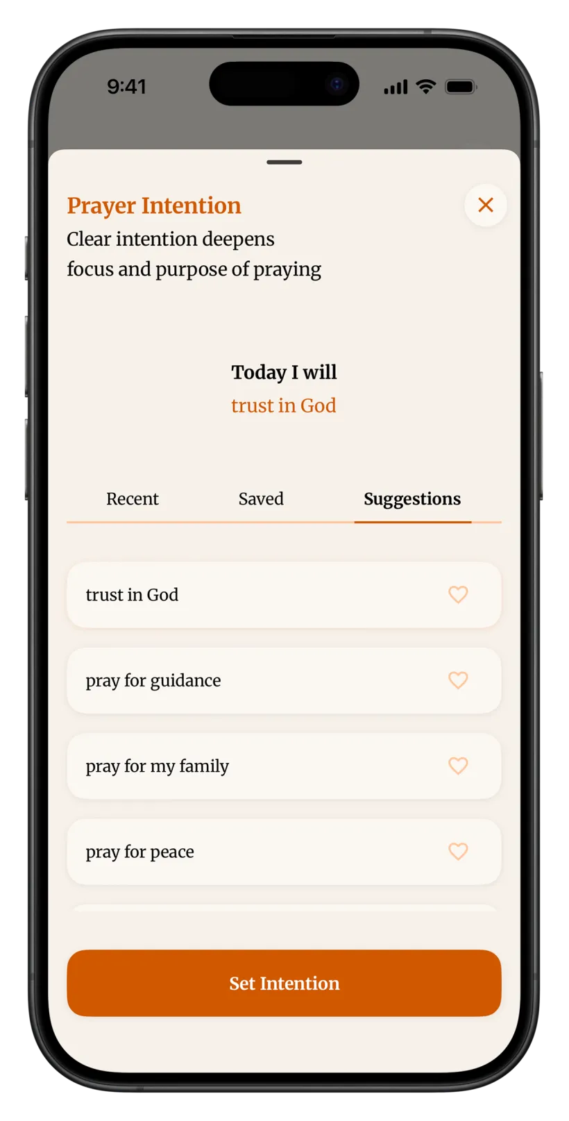 Set Your Prayer Intention