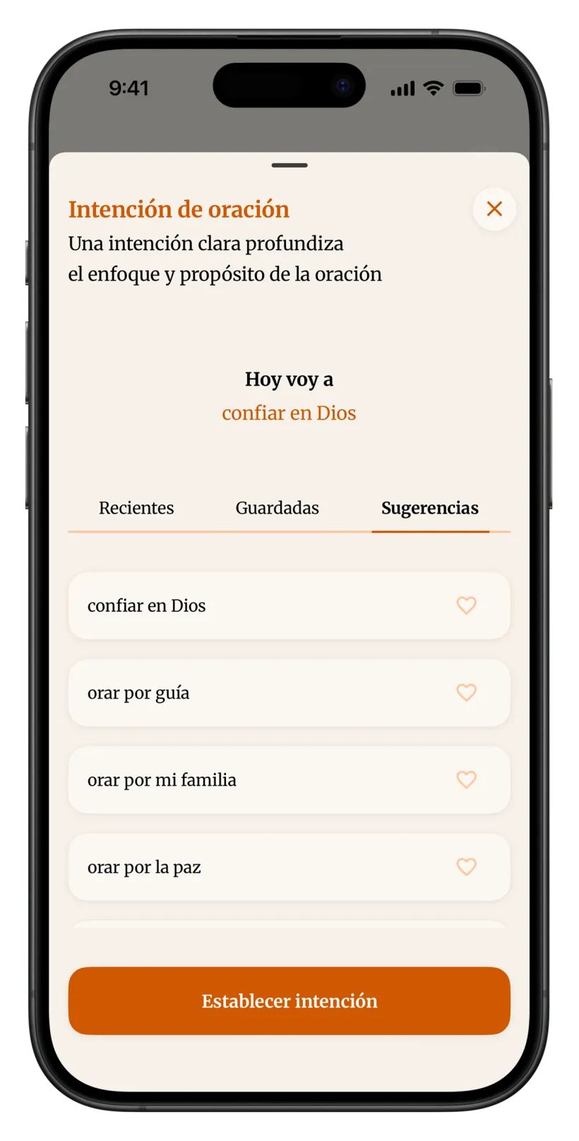 Intenciones de oración