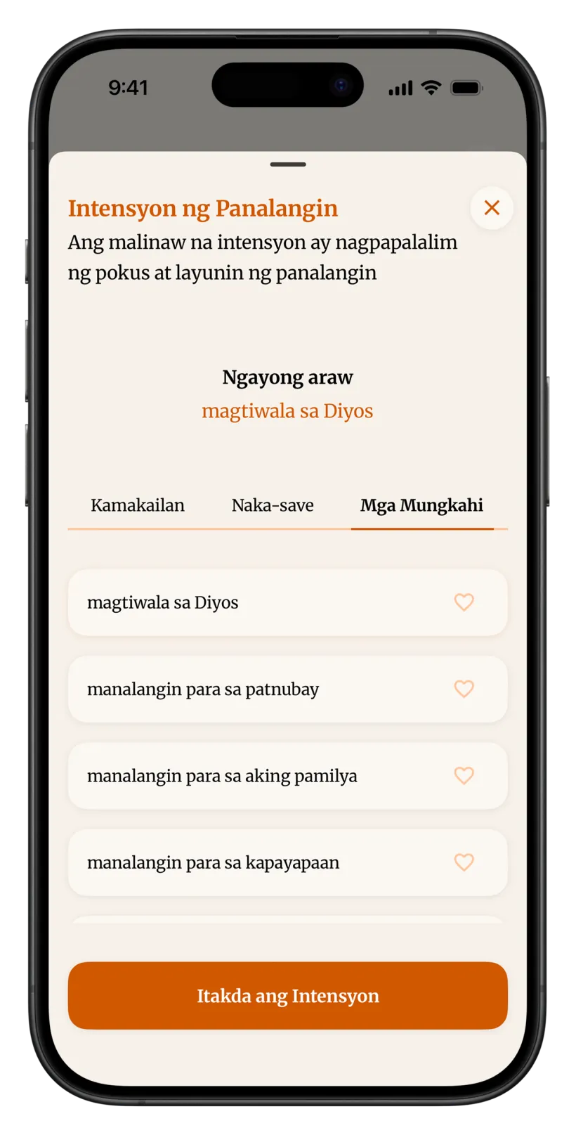 Mga Intensyon ng Panalangin