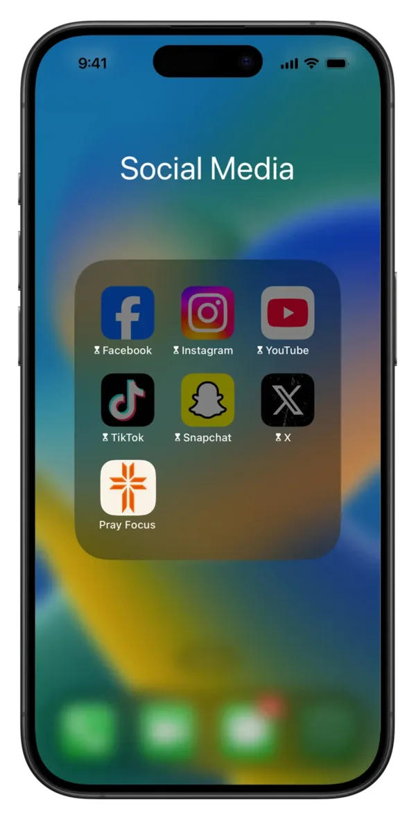 Bete, um deine Apps zu entsperren