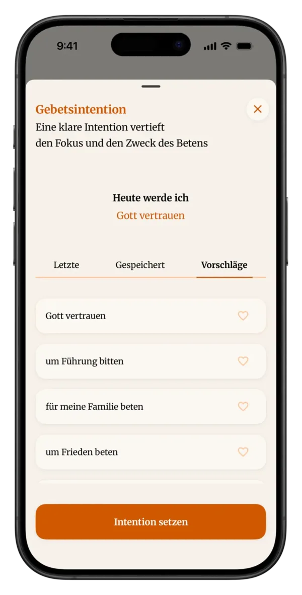 Gebetsintentionen